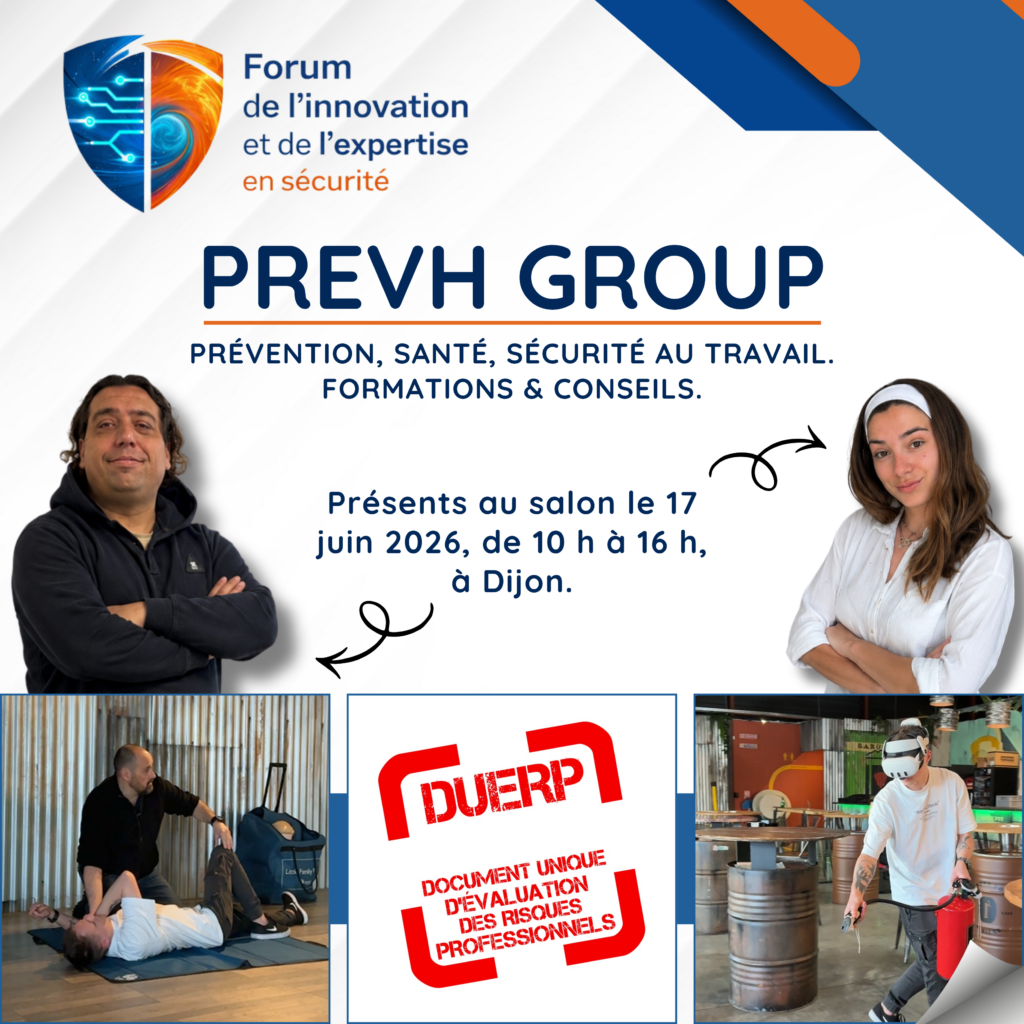 PrevH Group au Forum de l’Innovation et de l’Expertise en Sécurité à Dijon