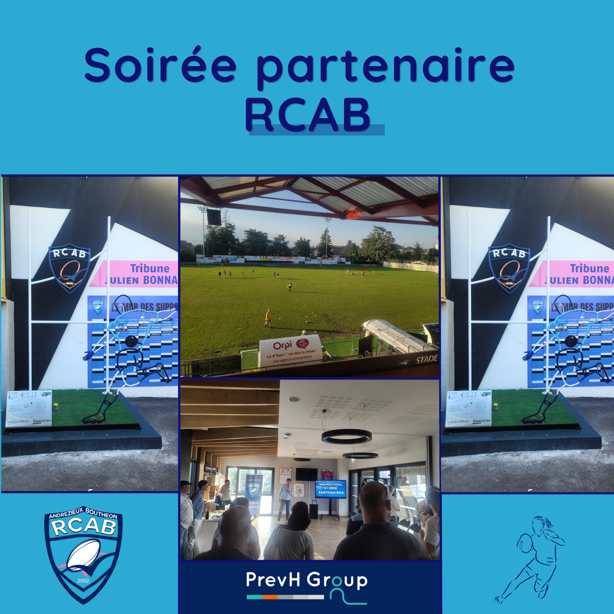 PrevH Group à la Soirée Partenaires du RCAB Rugby Club Andrézieux-Bouthéon